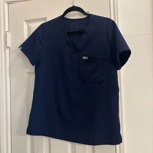 FIGS Women’s Navy Blue Scrub Top
